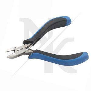 Hot Selling Side <b>Cutter</b> Smooth Jaws 120mm Stainless Steel Spring Black Blue Ergonomic Handles Jewelry Making Crimping Fishing - Product Image 2