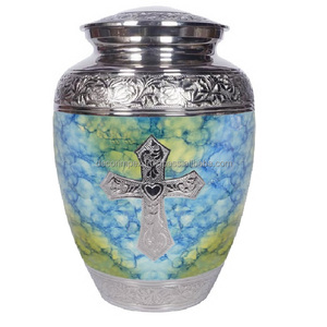 Urna funeraria de metal de estilo clásico de nuevo diseño para cenizas para honrar recuerdos precio al por mayor - Product Image 2