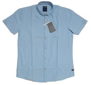 Camisa de alta calidad para hombre, cuello levantado, tela de Popelina, algodón suave, cómoda, transpirable, medias mangas de Bangladesh - Product Image 1