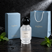 Flacon de parfum personnalisé 50 ml, forme unique, impression de logo sur le flacon, couleur personnalisable, base épaisse