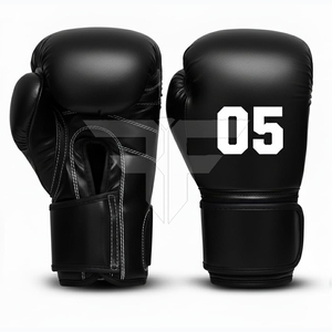 Guantes de Boxeo de Cuero de Primera Calidad con Absorción de Humedad y Cierre de Velcro para Entrenamiento de Boxeo - Product Image 3