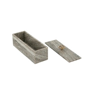 Elegant Marble <b>Storage</b> Box With Crystal Handle Luxury Jewelry Organizer <b>For</b> Home Decor <b>Dressing</b> <b>Table</b> <b>Storage</b> Gift Item Premium - Product Image 2