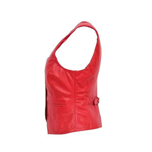Chaleco de Cuero para Mujer, Talla Grande, Sin Mangas, Nuevo, Estilo Motero, Ligero, Calidad Profesional - Product Image 5