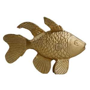 Handmade Aluminum Fish Figurine 20.5x15x4 Cm Jaffs Exports JE2077 Eco-Friendly Durable Modern Design Feng Shui Tabletop <b>Decor</b> - Product Image 3