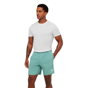 Shorts de sport athlétiques ajustés pour hommes, 7 pouces, légers, pour l'entraînement, la course et le fitness, couleur vert-bleu discret - Product Image 3