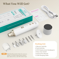Outil de pédicure rechargeable pour usage domestique, grattoir pour peaux mortes, éliminateur de callosités, polisseur électrique 8 en 1, manucure et ponceuse pour les pieds