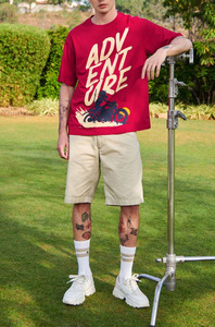 เสื้อยืดพิมพ์ลาย DTF สำหรับผู้ชาย ขายส่ง คุณภาพสูง ผ้าฝ้าย ใส่สบาย ระบายอากาศได้ดี เนื้อผ้านุ่ม รับผลิตแบบ OEM แบรนด์ส่วนตัว - Product Image 5