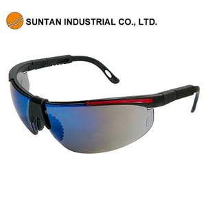 Lunettes de sécurité laser industrielles demi-monture en nylon anti-buée/anti-rayures Lentille en polycarbonate Coussinet nasal souple à cliquet réglable - Product Image 2