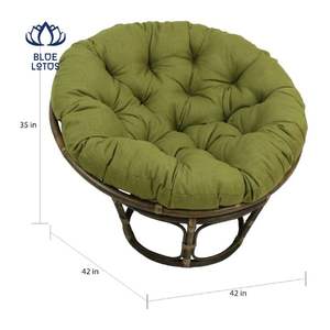 Silla Papasan de Calidad Confiable 2026 con Estructura de Ratán y Asiento Acolchado para Salón y Rincón de Estudio, Estructura Resistente - Product Image 2