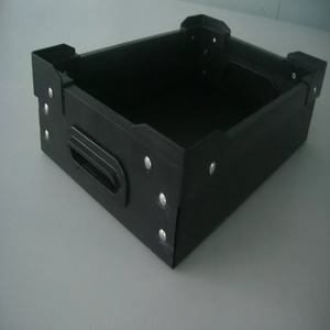 Bac de picking d'entrepôt en PP ondulé blanc empilable et durable, certifié ISO 9001, avec service de découpe par moulage par injection - Product Image 2