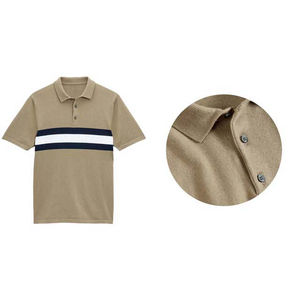 Polo Personalizado con Bordado y Paneles Impresos, Botones Frontales, Tela de Alta Calidad para Ropa Deportiva Casual y Streetwear Unisex - Product Image 2