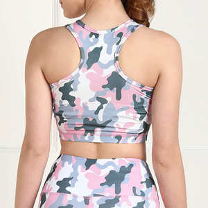 Soutien-gorge de sport sans couture de haute qualité, style simple, pour le yoga et l'entraînement, avec logo frontal, maintien élevé, faible MOQ, nouveau stock - Product Image 5