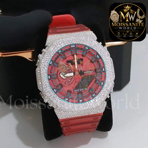 Reloj de Pulsera de Lujo para Hombre, con Diamantes Moissanite VVS, Completamente Cubierto de Acero Inoxidable, 20 mm, Movimiento de Cuarzo Analógico, Edición Limitada - Product Image 4