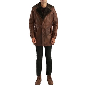 Manteau Trench Unisexe Personnalisé en Cuir de Mouton 2026 – Qualité Supérieure, Coupe-Vent, Respirant, Style Moto Biker Estival - Product Image 1