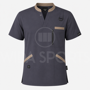 Ensembles de blouses médicales personnalisées de qualité supérieure en polyester/coton tissé, uniformes d'hôpital unisexes, fournisseur, fabricant, exportateur mondial - Product Image 2