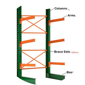 Conçu pour supporter des charges surdimensionnées, ce système de rayonnage en porte-à-faux offre une organisation efficace. - Product Image 6