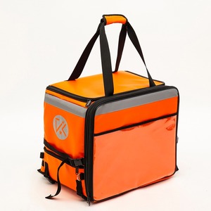 Mochila grande de nuevo diseño, multifuncional, de gran capacidad, color naranja, para entrega de comida. - Product Image 2