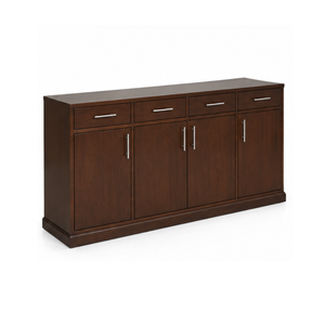 Solid Wood Sideboard <b>Cabinet</b> with 4 Doors and 4 Drawers <b>Storage</b> Buffet Console <b>Cabinet</b> for Hotel Living <b>Room</b> Furniture - Product Image 2
