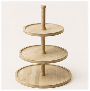 Wholesale Eco-Friendly 3 Tier Wood Cake <b>Stand</b> for Weddings and Parties Natural Wooden <b>Cupcake</b> Tower and Tiered Dessert Display - Product Image 4