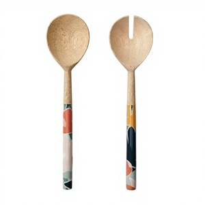 Juego de Cubiertos de Madera Duraderos y Ligeros, Cuchara, Tenedor, Cuchillo y Palillos, de Primera Calidad, con Mango Cómodo y Resistente al Calor, Más Vendido - Product Image 4