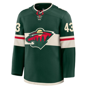 Maillot de hockey sur glace vert unisexe à manches courtes, imprimé en sergé, respirant et anti-humidité, vêtement d'été - Product Image 6