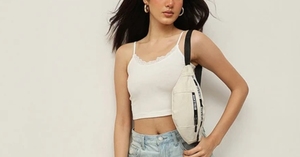 Summer Sale Women Cotton Ribbed Crop Tank Top Easy To Styling Slim Fit Body Hugging Perfect For Casual Basic But High Quality - Product Image 2