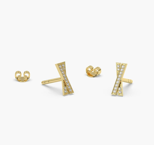 Trendy 14KT Gold IGI Certified Lab <b>Diamond</b> <b>Dangle</b> <b>Earrings</b> Women's Luxury Engagement Wedding Anniversary Fashion Jewelry - Product Image 4