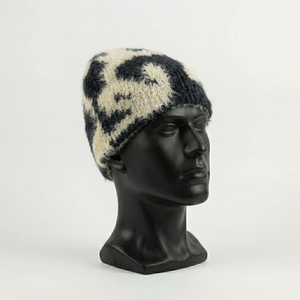 หมวกบีนนี่ไหมพรมโมแฮร์ผู้ชายแบบถัก สั่งทำโลโก้ OEM & ODM สำหรับฤดูหนาว หมวกกีฬาถักไหมพรมอุ่นๆ สำหรับกิจกรรมกลางแจ้ง หมวกบีนนี่ไหมพรมโมแฮร์เนื้อนุ่ม - Product Image 1