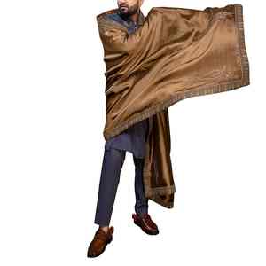 Men Winter Wool <b>Shawl</b> Solid Soft Warm Breathable Traditional Elegant Office <b>Wrap</b> - Product Image 1