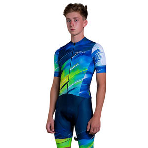 Conjunto de camisetas de ciclismo con cremallera para hombre, pantalones cortos de ciclismo de secado rápido, trajes de ciclismo de manga corta para hombre - Product Image 6