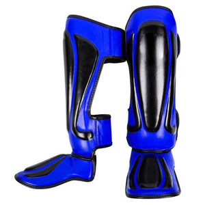 Nouvelles protections de tibia en cuir style professionnel, genouillères respirantes et légères pour le kick-boxing et l'entraînement de boxe - Product Image 6