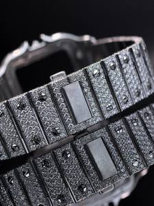 Reloj de Lujo de Alta Gama con Movimiento Mecánico ETA, Diamantes Moissanite, Acero Inoxidable de 16 mm, Cristal de Zafiro, Esfera de 41 mm, Estilo Hip Hop, Edición Limitada - Product Image 5