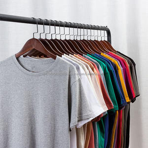 Diseño personalizado camisetas impresas color sólido más tamaño Camiseta de manga corta mejor precio con la impresión del logotipo al por mayor camisa unisex - Product Image 2