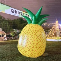 Décor photo géant gonflable en forme d'ananas, accessoire de photographie surdimensionné en tissu Oxford, couleur et logo personnalisables, pour publicité et promotion en extérieur