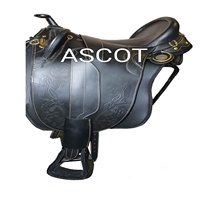 Ensemble de selle de cheval en cuir indien de qualité supérieure avec sangle de circonférence pour équipement de cheval de couleur marron noir pour selle anglaise en gros