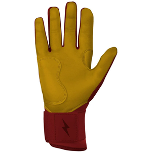 Gants de frappe de baseball en cuir Cabretta personnalisés avec support de poignet à manchette longue pour jeunes et adultes - Product Image 2