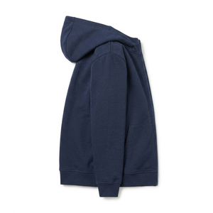 เสื้อฮู้ดแขนราแกลนผู้ชาย สีเทาเขียวเข้ม สีพื้นเรียบง่าย สวมใส่สบาย ทรงปกติ ผ้าเฟรนช์เทอร์รี่ถัก สำหรับใส่ในฤดูใบไม้ร่วง - Product Image 6