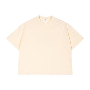 เสื้อยืดโอเวอร์ไซส์ทรงครอปผ้าคอตตอนหนา 220 กรัม พิมพ์ลายโลโก้ด้วยเทคนิคซิลค์สกรีน ทรงปกติ ไม่ยับง่าย สำหรับผู้ชาย - Product Image 4