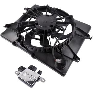 Gruppo Ventola Radiatore e Condensatore per Hyundai Sonata e Kia Optima 2.4L L4, Codice 253802T500 - Product Image 2