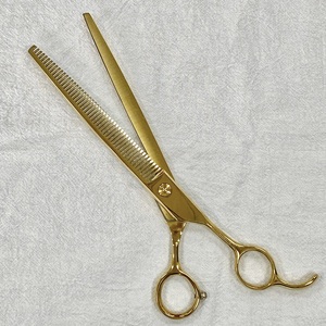 Ciseaux de toilettage pour chiens et chats en acier inoxydable japonais de 8 pouces pour droitiers - Pack en vrac Outils de toilettage pour animaux de compagnie pratiques - Product Image 2