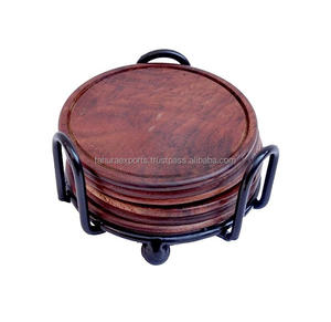 Premium Quality Wedding Table Decorative Wooden <b>Coaster</b> <b>for</b> <b>Drinks</b> Classic Design Wood <b>Coaster</b> at Affordable Price - Product Image 1