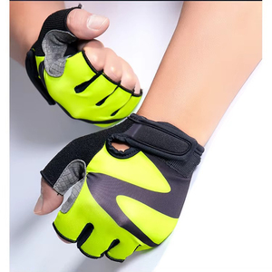 Gants de cyclisme à doigts courts de haute qualité avec rembourrage, logo personnalisé, service OEM, pour sports de plein air et cyclisme sur route - Product Image 1