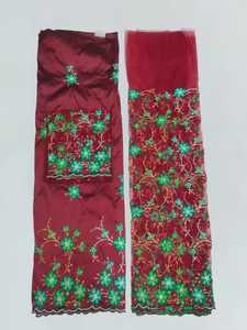 The Classic Modest Fashion Nigerian Exclusive George Wrapper With Stone Beads Work on Geometric Pattern Bamboo <b>Silk</b> <b>Fabric</b> - Product Image 3