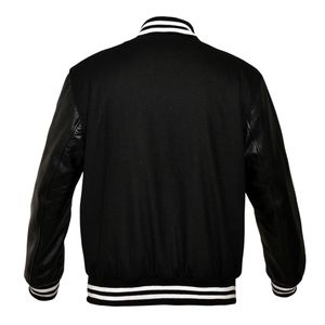 Chaquetas de Béisbol Personalizadas con Logotipo Bordado en Lana Chenille para Hombre, Chaquetas Universitarias Vintage con Mangas de Cuero, Chaquetas de Invierno - Product Image 6