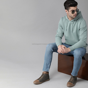 Nardon Apparel New 2025 Custom Blank Hoodie 100% Cotton Hoodie Sudaderas con capucha para hombre - Product Image 3