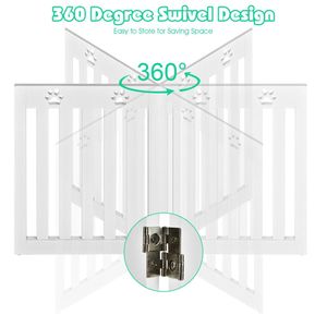 Recinto per Animali Domestici Moderno in Ferro e PVC a 4 Pannelli, 24 Piedi, con Chiusura a Pulsante, per Cani di Piccola Taglia, Ideale per Soggiorno o Ufficio - Product Image 3