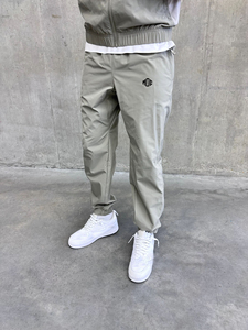 Men's Midweight Mid Waist <b>Wind</b> <b>Breaker</b> Joggers with Letter Logo Casual Sweatpants Winter Style Polyester/Cotton - Product Image 4