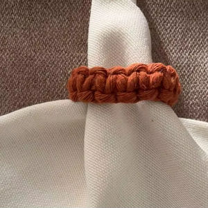 Anillo para Servilletas de Cuerda de Algodón Terracota - Product Image 1
