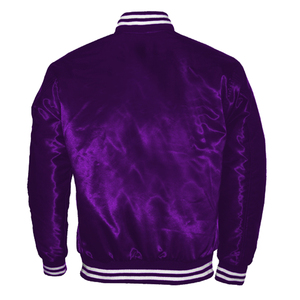 Chaqueta Bomber Varsity de Alta Calidad OEM LEXUS SPORTS Unisex Personalizada de Satén y Forro Polar con Cuello Alto, Logotipo Frontal, Impermeable y Transpirable - Product Image 4