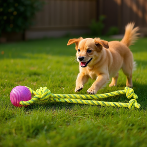 Juego de Cuerdas Acuáticas con Pelota de 6 x 40 cm para Mascotas - Product Image 3